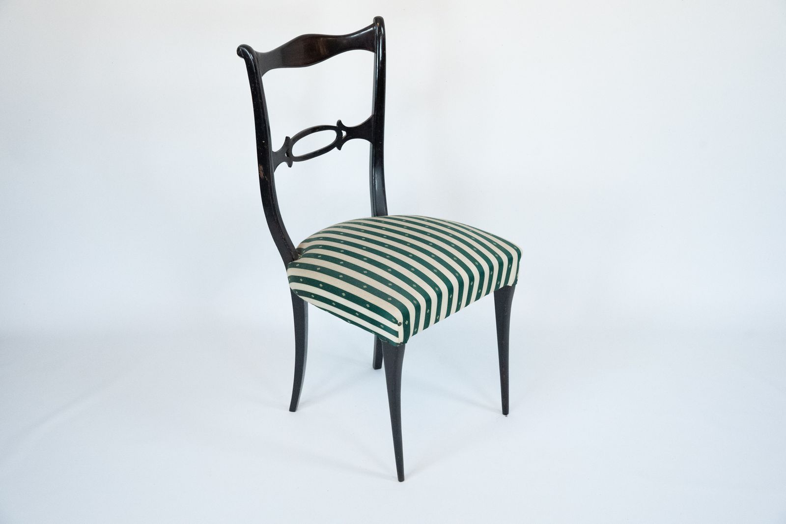 photo buy Mid Century Set Of Six Dining Chairs Attributed To Paolo Buffa. Italy 1950s