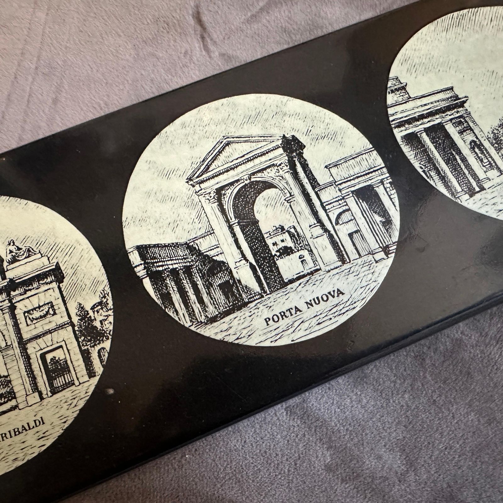 Home Decor 1960s Mid Century Modern Cigarette Box Le Porte Di Milano By Piero Fornasettì photo
