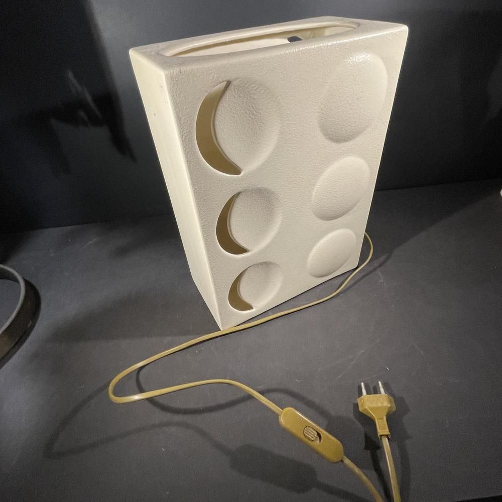 421.0 Optic Art Ceramic Table Lamp In The Style Of Evert Jelle Jelles, 1960s photo