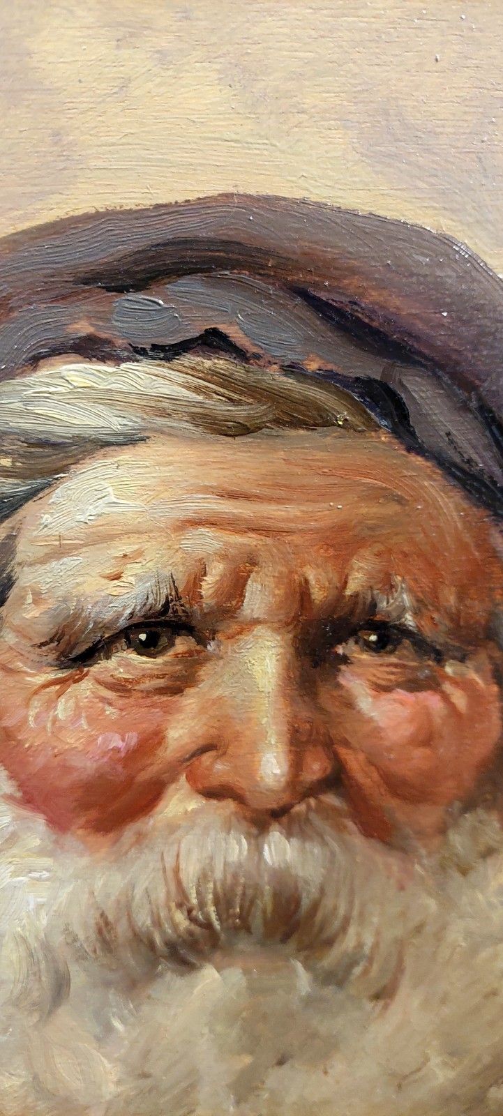 Oil Painting On Wood Portrait Character Athos Renzo Brioschi 1910 2000 photo Art