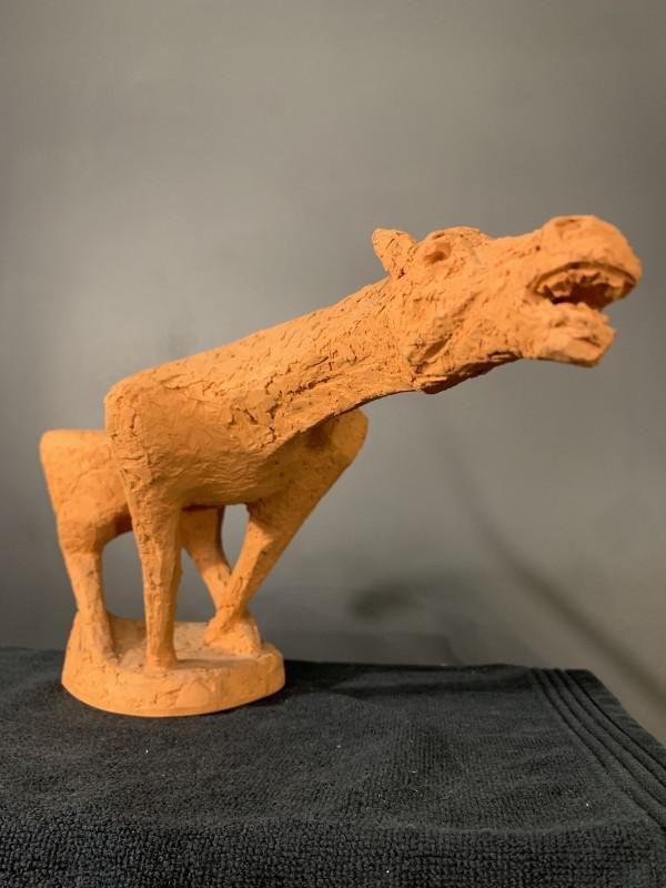Terracotta Paardenbeeldje Van Mario Peruggini, Jaren 1960 photo for sale