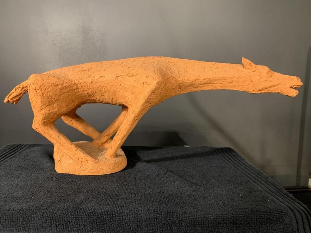 Terracotta Paardenbeeldje Van Mario Peruggini, Jaren 1960 photo vinterior