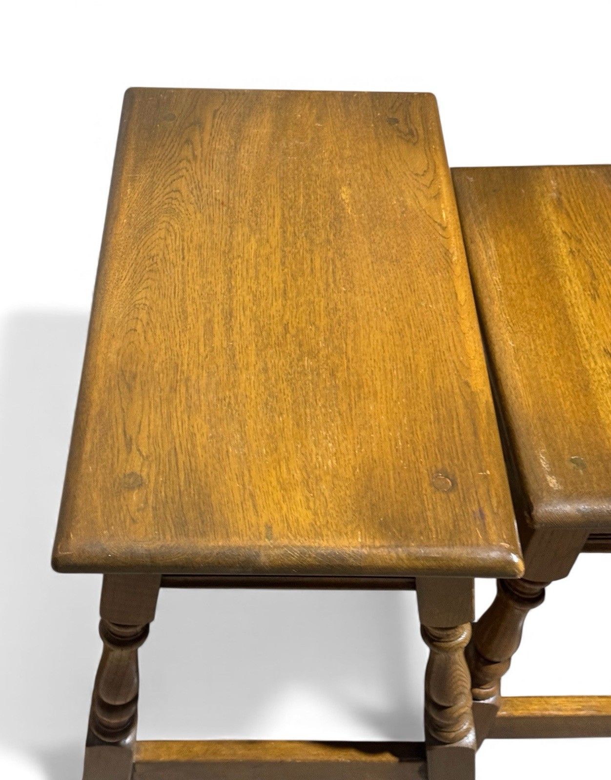 Old Charm Solid Oak Sideboard Nest Of Tables Superior Quality Antique Style photo furniture