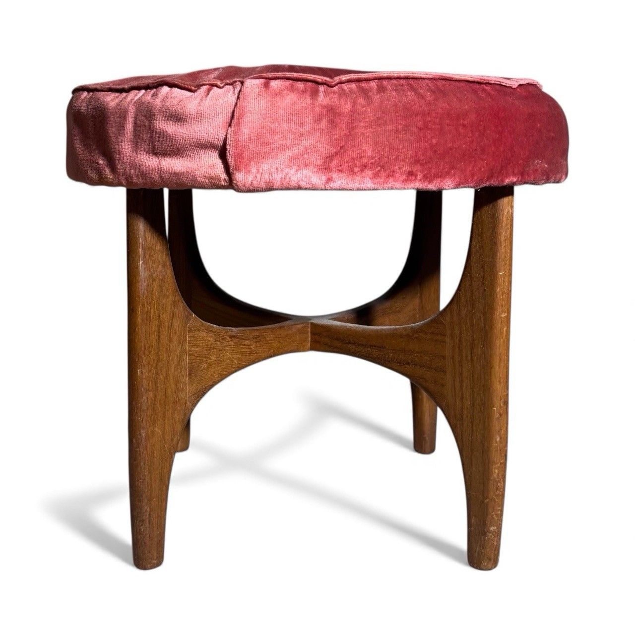 G Plan Fresco Stool Teak And Silk Mid Century Retro C1960s photo for sale