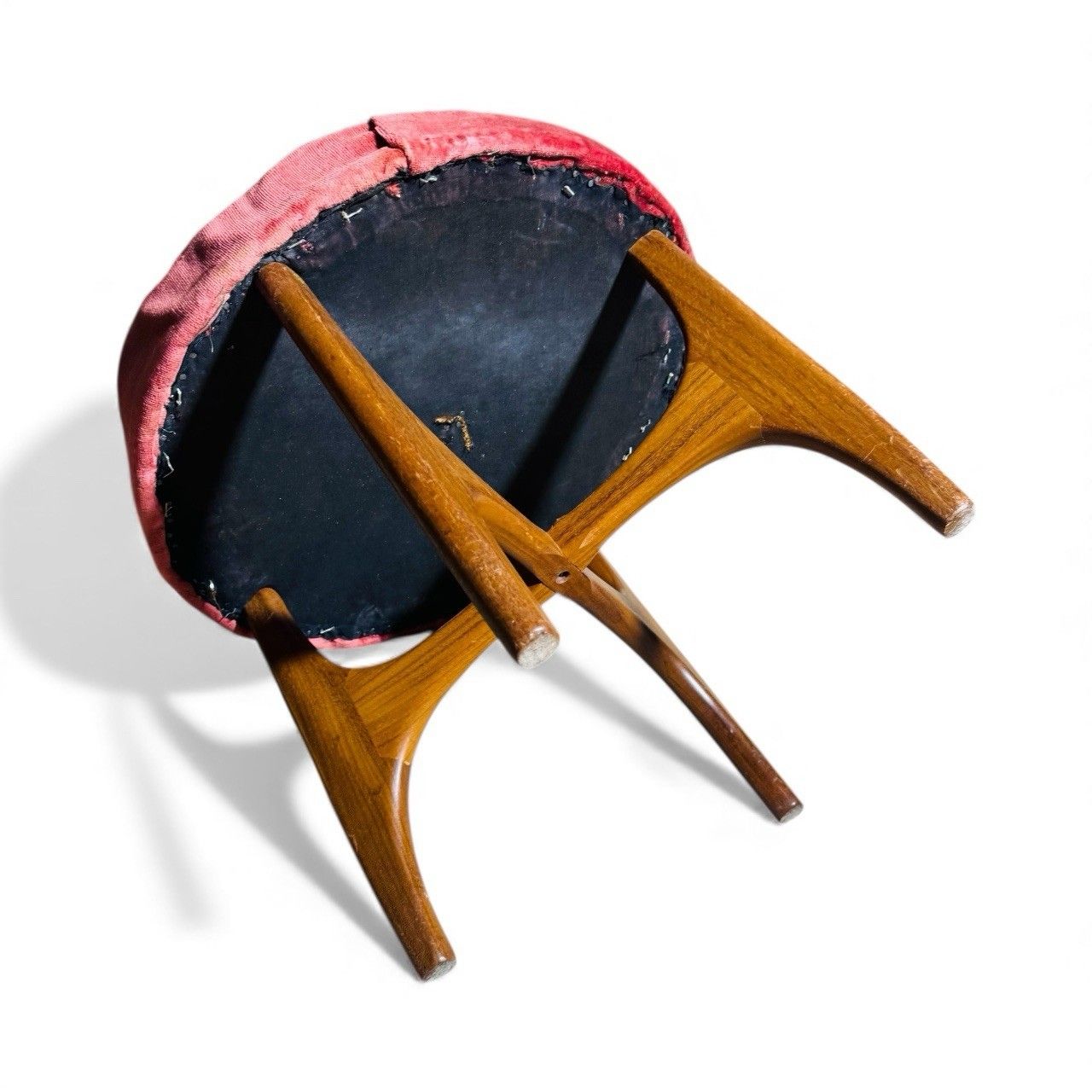 G Plan Fresco Stool Teak And Silk Mid Century Retro C1960s photo 145.0