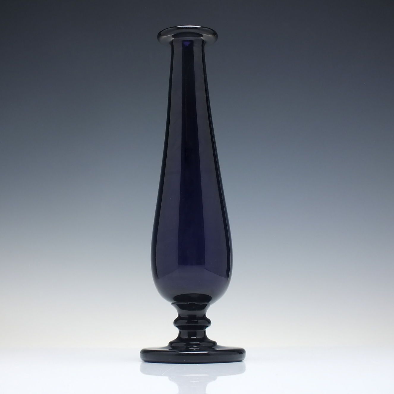 Rare Georgian Amethyst Glass Stem Vase C1820 photo furniture