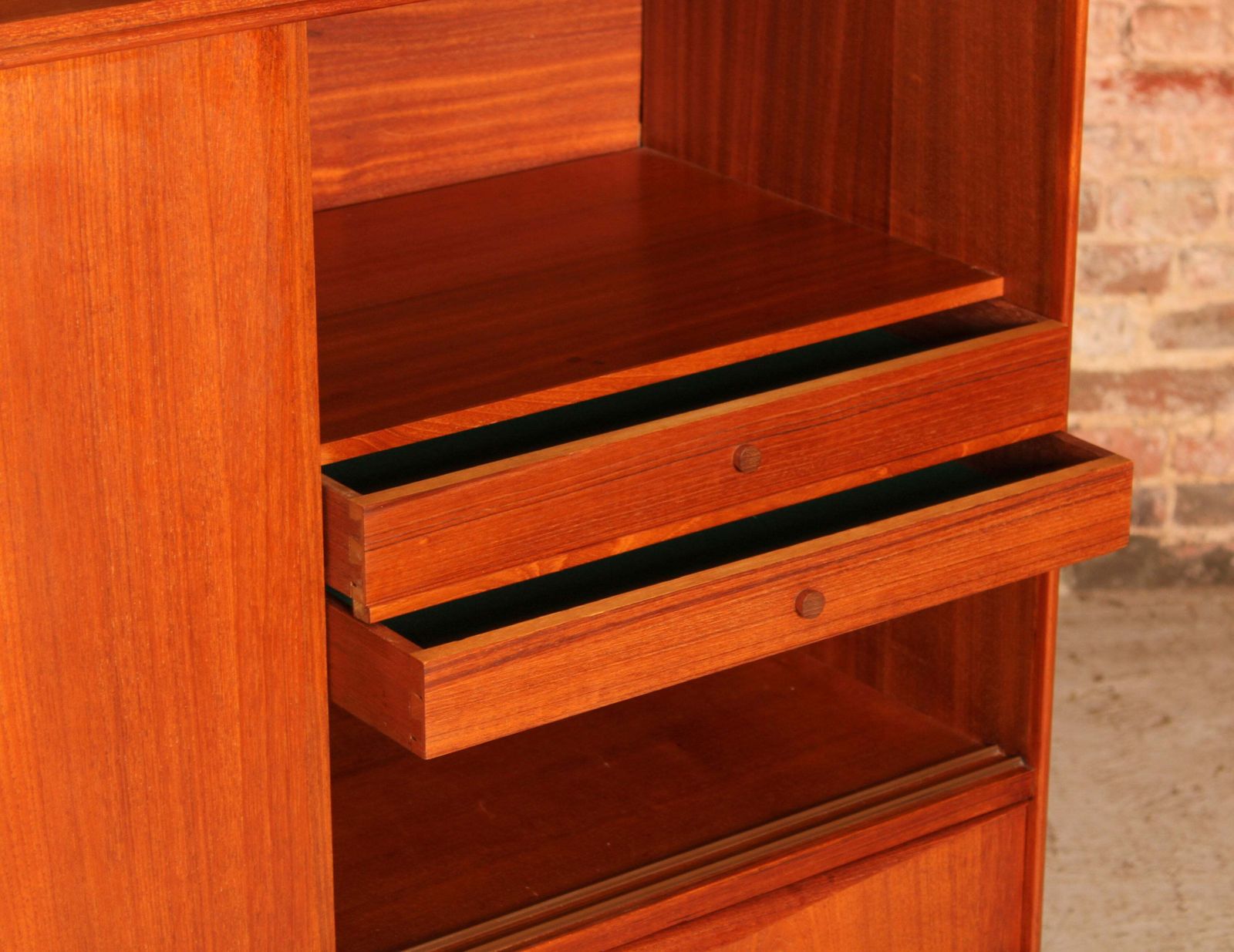 photo for sale Danish Mid Century Teak Highboard By E.W. Bach, Circa 1960s