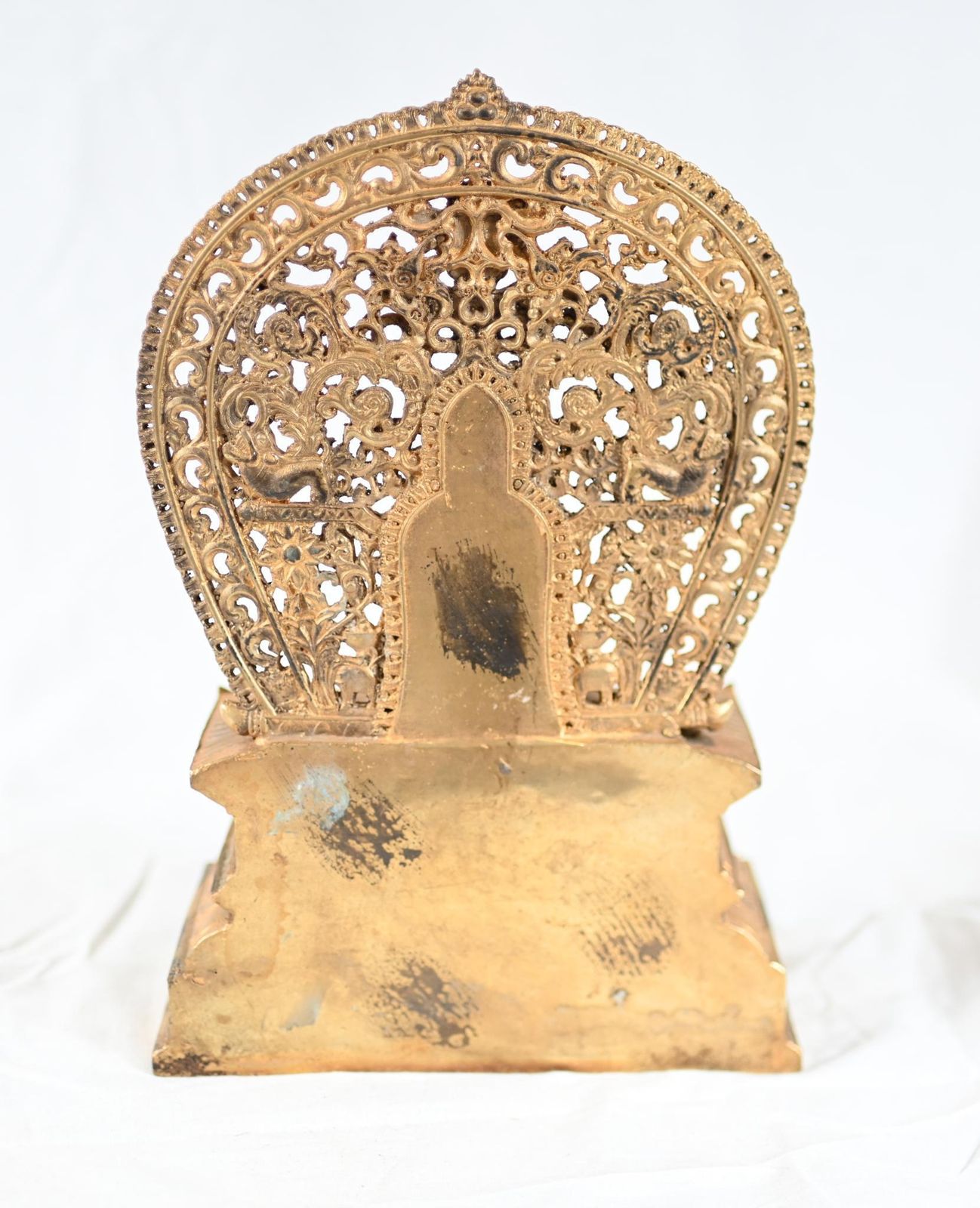 Tibetan Bronze Gilt Buddha Statue Shakyamuni Meditation photo for sale