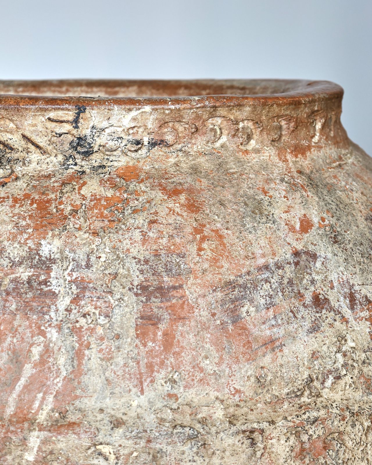 Xl 18th C. Calanda Vessel/Pot, 1700s photo vinterior