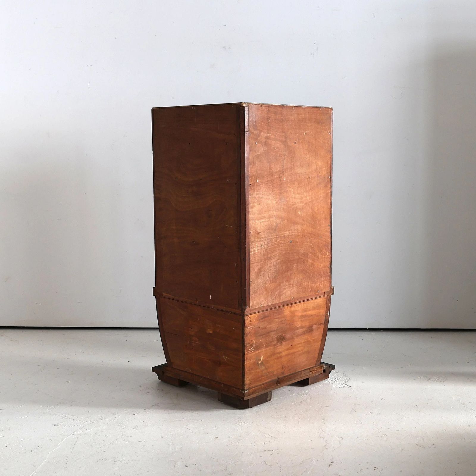 Unusual Ebonised Italian Gouged Deco/Modernist Corner Cupboard/Bar photo 3025.0