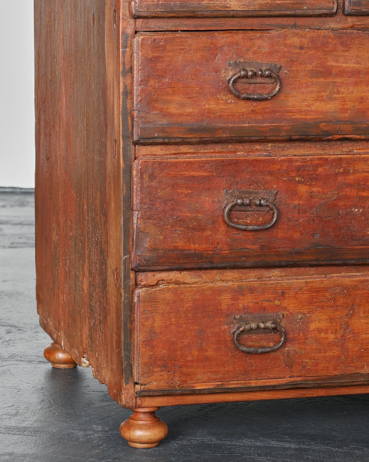 Primitive 17th C. Spanish Chest Of Drawers photo vinterior