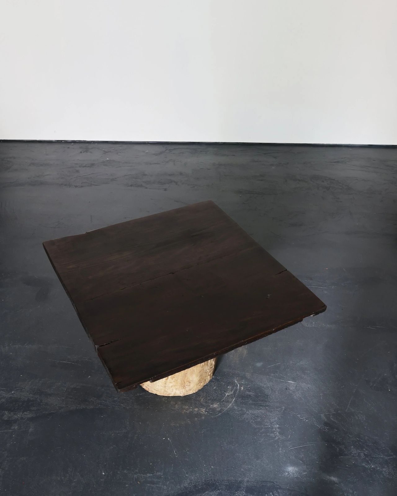 Large Dug Out Japanese Cedar Coffee/Sofa Table (4) photo for sale