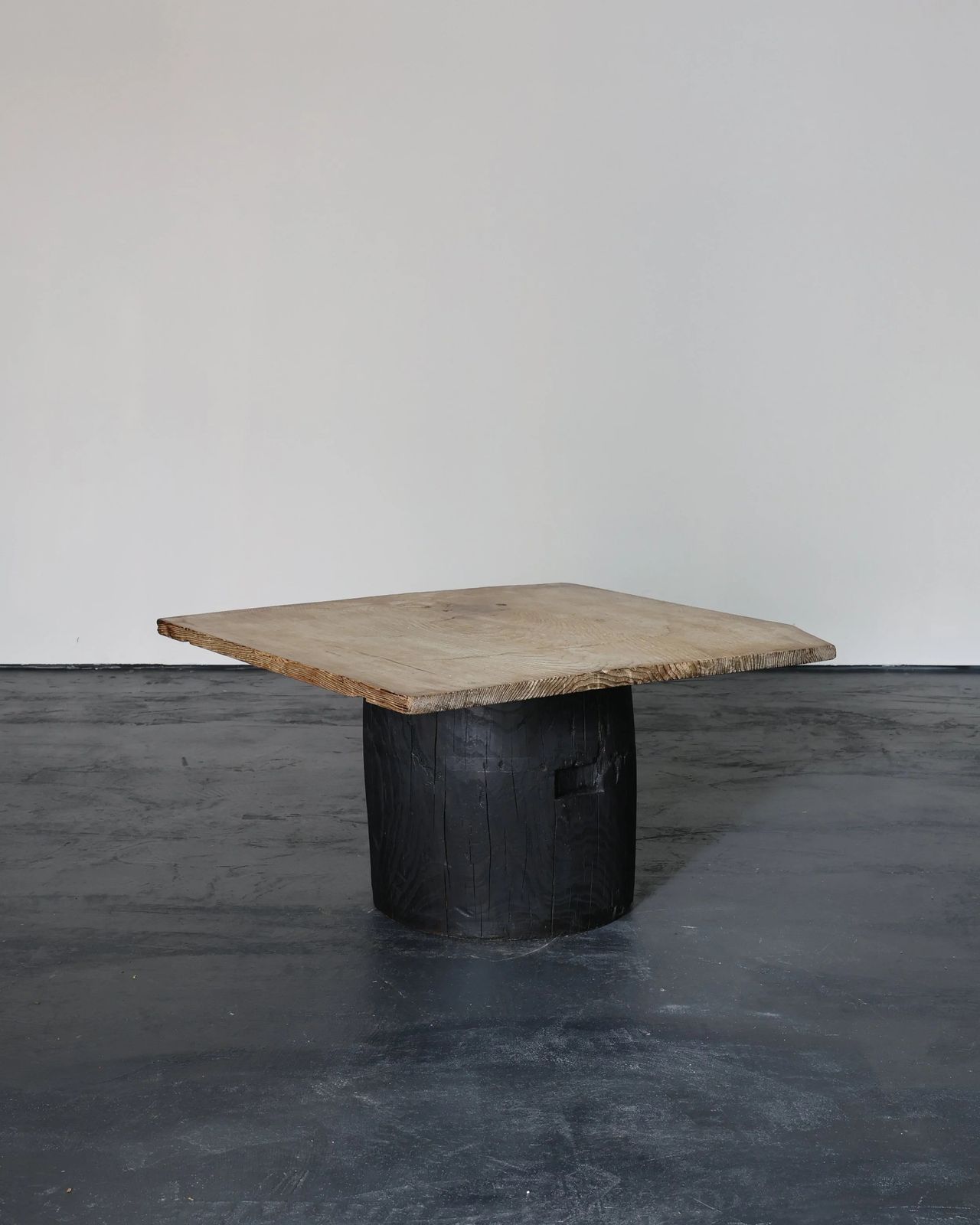 Large Dug Out Cedar Japanese Coffee/Sofa Table (1) photo furniture