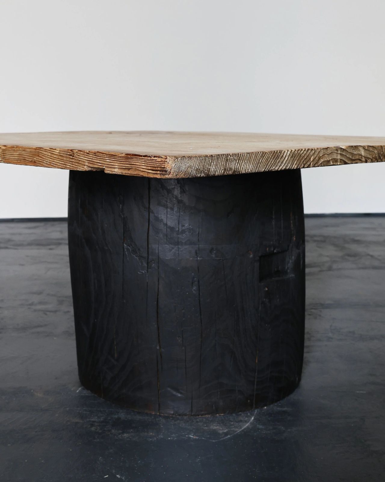 Large Dug Out Cedar Japanese Coffee/Sofa Table (1) photo Furniture