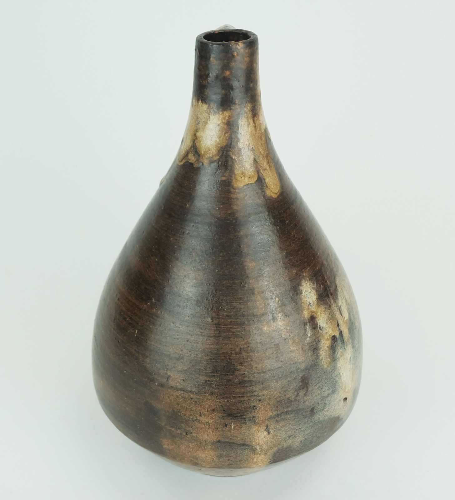 Danish Modern Ceramic Vase Studio Pottery Conny Walther Denmark 1960s 70s photo vintage