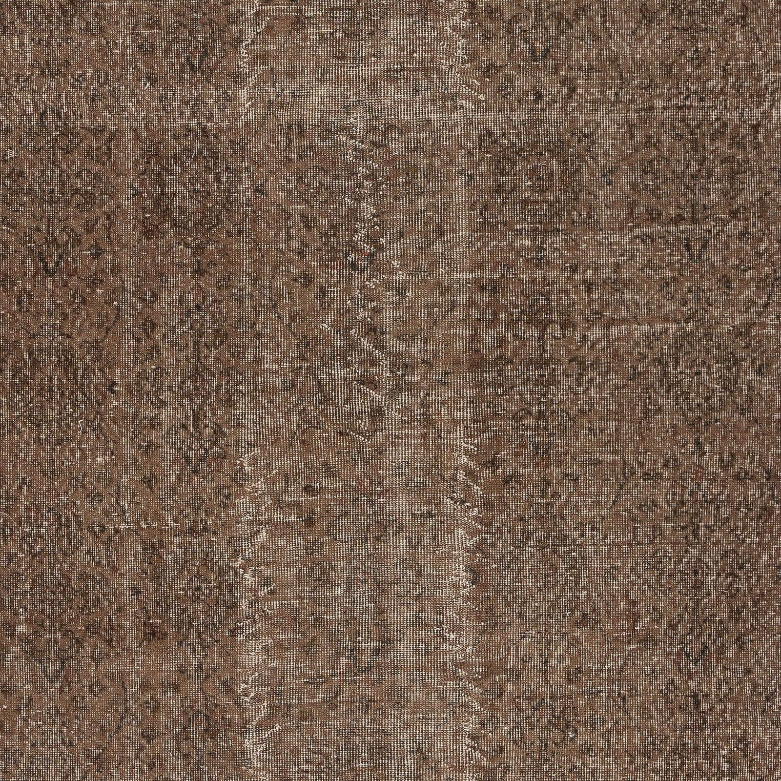 5.5x9 Ft Handmade Turkish Rug. Vintage Brown Redyed Carpet For Living Room photo Textiles