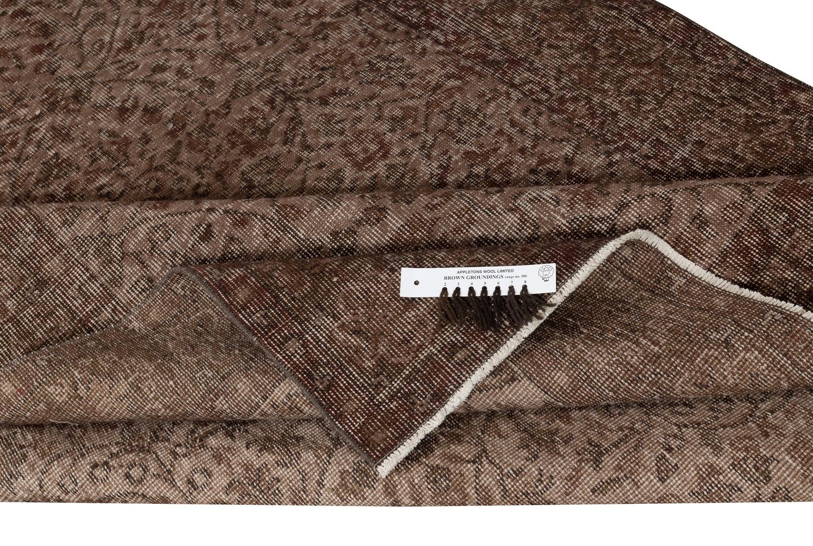 5.6x9 Ft Vintage Handmade Rug. Brown Turkish Area Rug For Modern Home And Office photo for sale