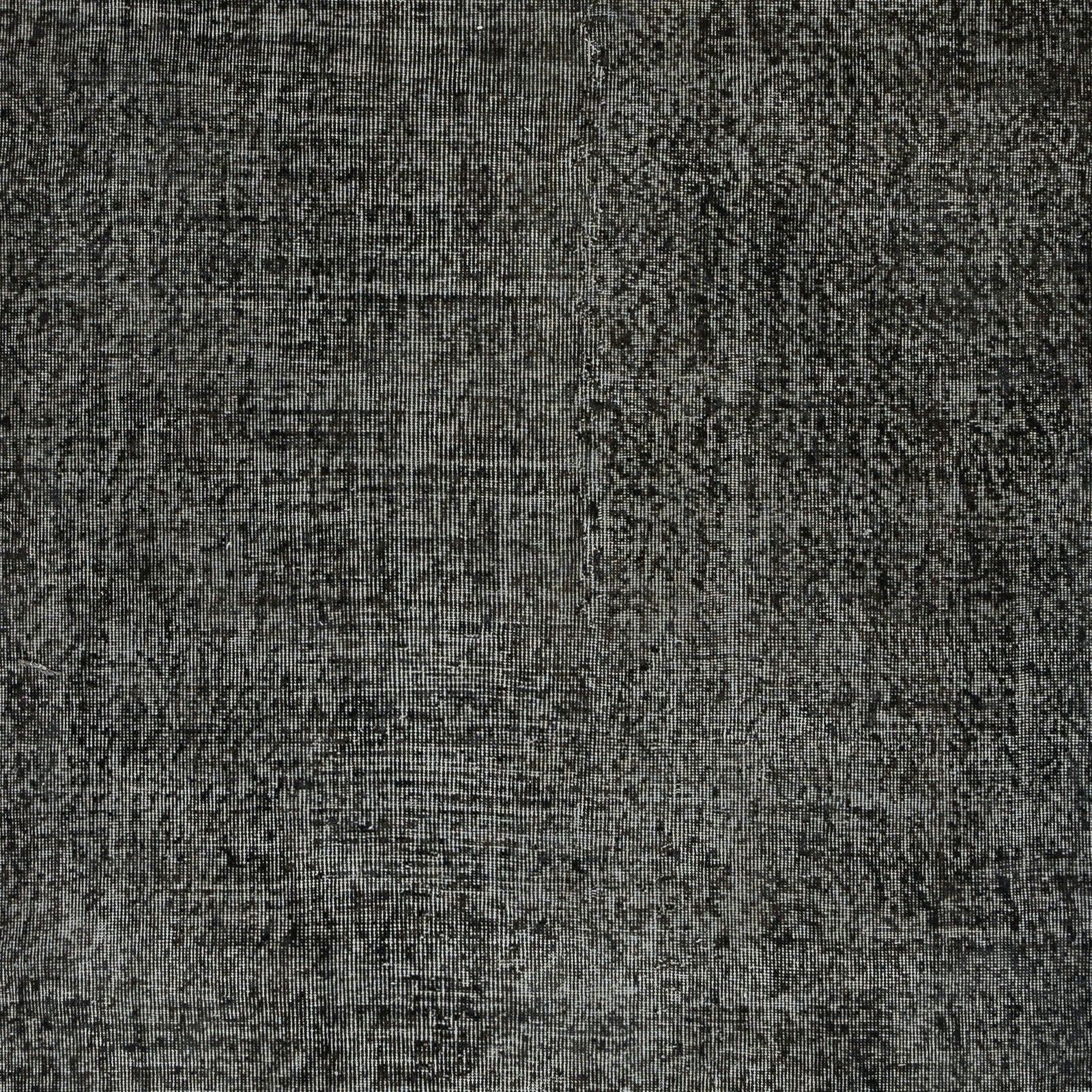 5.3x8.7 Ft Vintage Handmade Rug Overdyed In Black For Contemporary Interiors photo Textiles