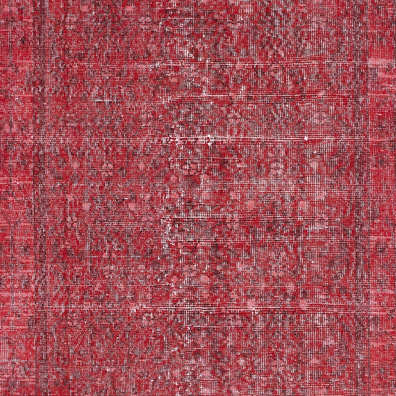 3.5x6.5 Ft Vintage Red Area Rug. Handmade Turkish Rug For Contemporary Spaces photo Textiles