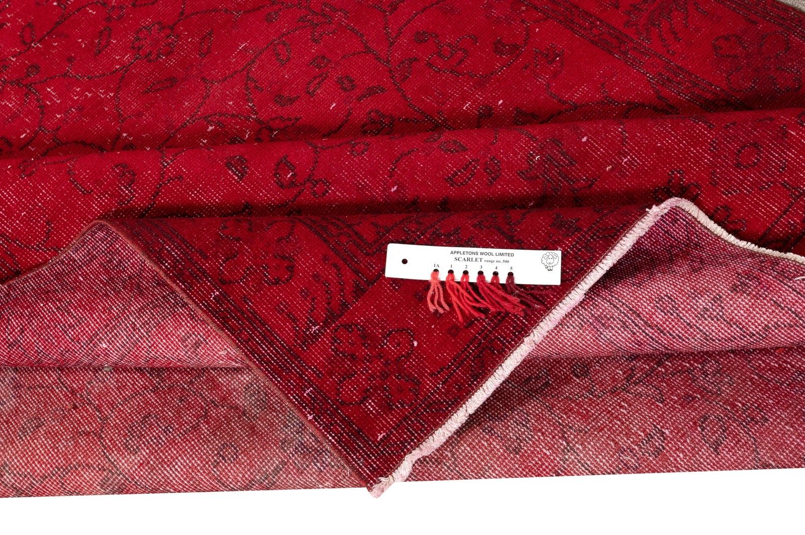5.3x9.7 Ft Red Handmade Turkish Area Rug For Living Room, Bedroom & Dining Room photo for sale