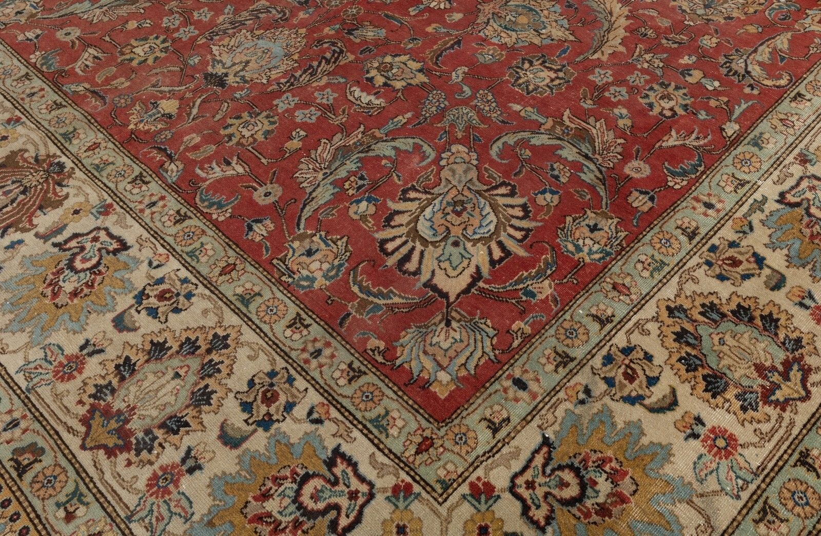 9.2x12.7 Ft One Of A Kind Vintage Turkish Red Large Area Rug For Living Room photo vinterior