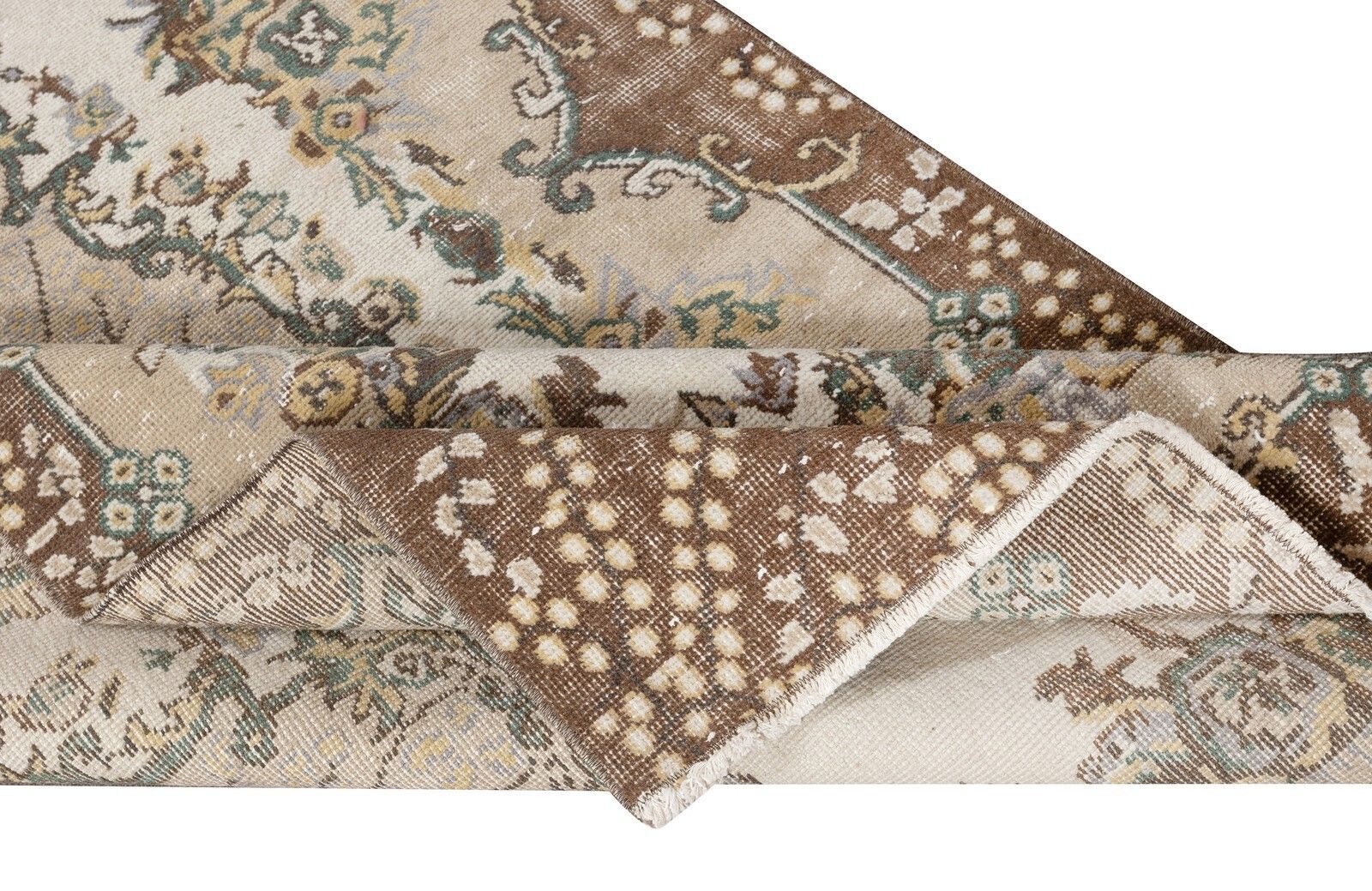 3.7x7 Ft Vintage Accent Rug. Handmade Turkish Rug For Farmhouse & Cottage Decor photo for sale