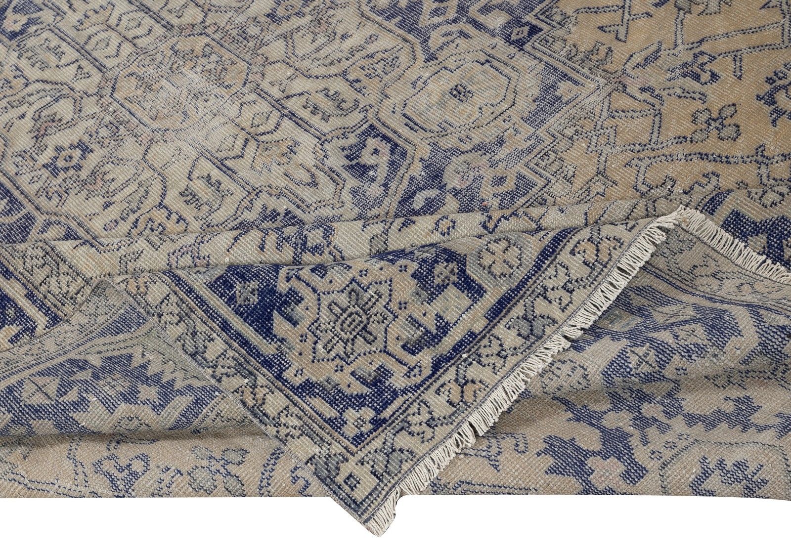 8.5x11.5 Ft One Of A Kind Vintage Handmade Rug For Farmhouse, Country Home Decor photo for sale