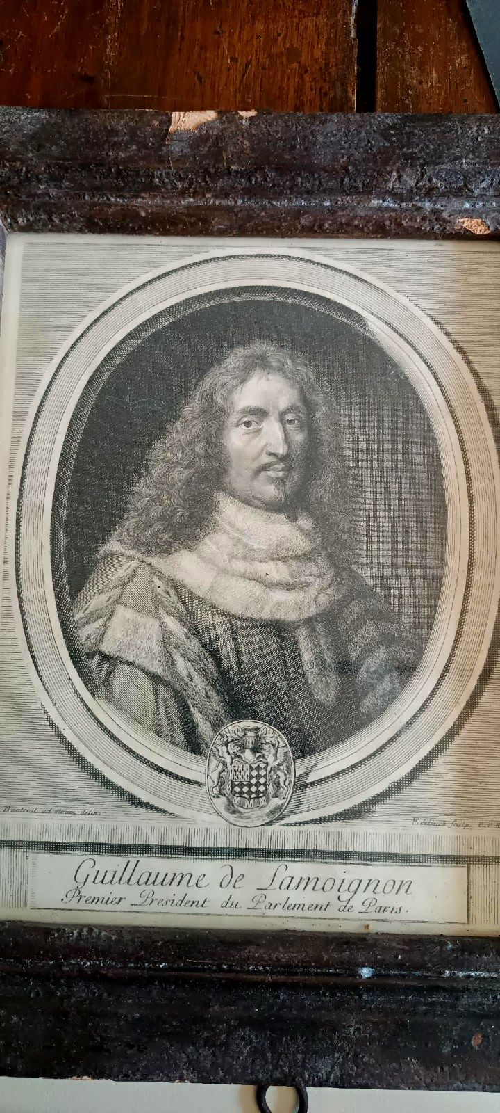Six 6 Antique 18th Century France Engravings Character Portraits Cornices photo vinterior