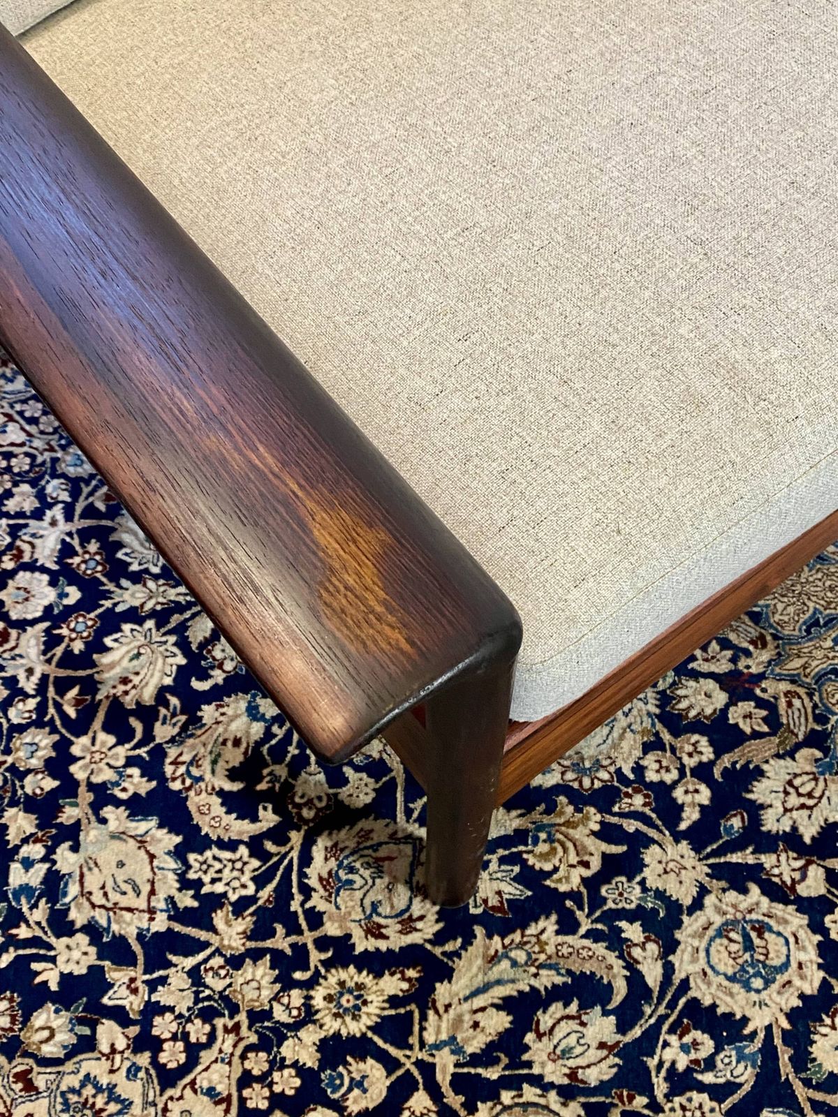 Armchair & Ottoman Hans Olsen – Vatne Møbler Denmark, 1960 Rosewood photo vinterior
