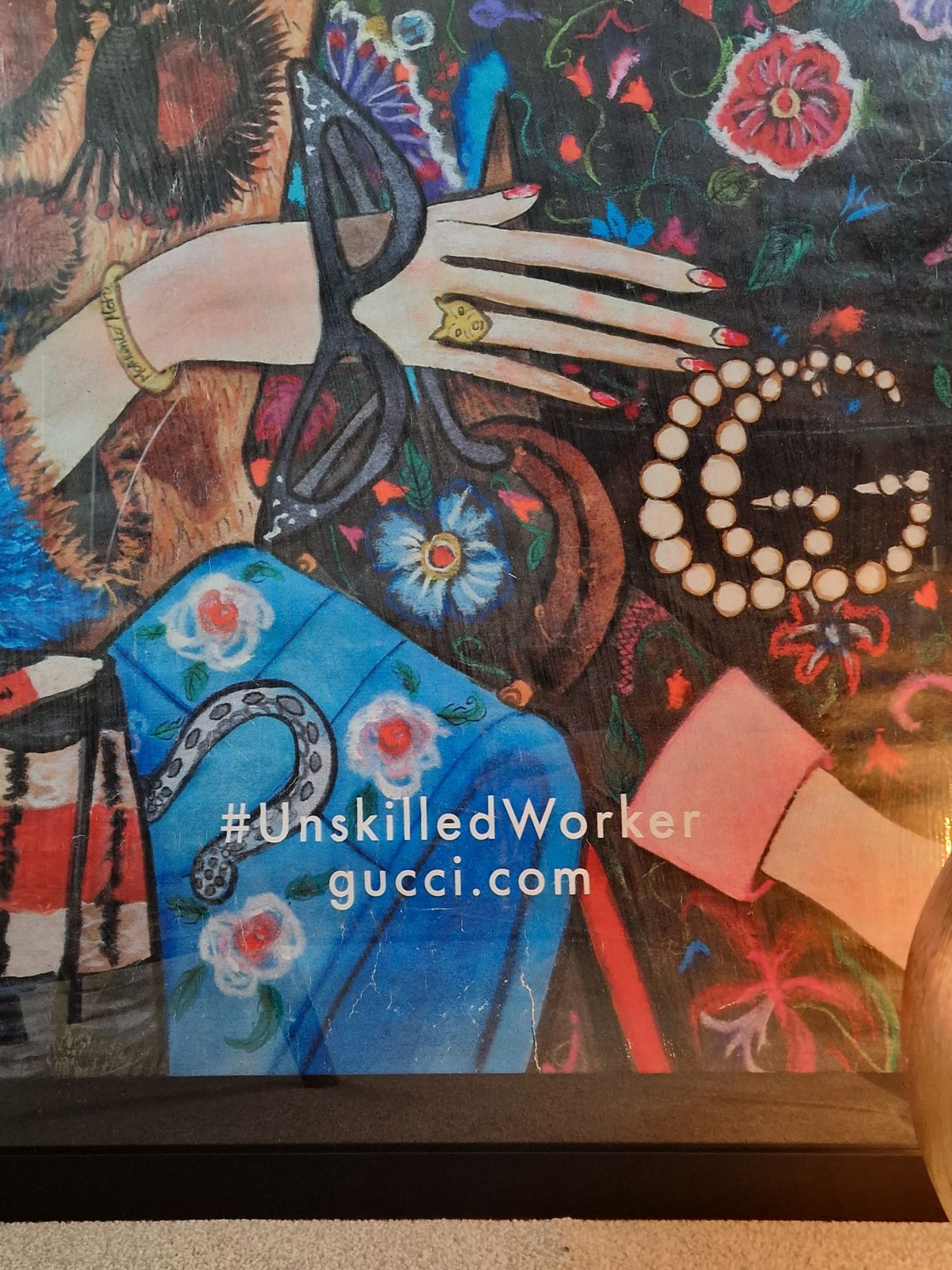 Unskilledworker Fly Poster (Gucci X Unskilledworker Collaboration, 2017) photo for sale