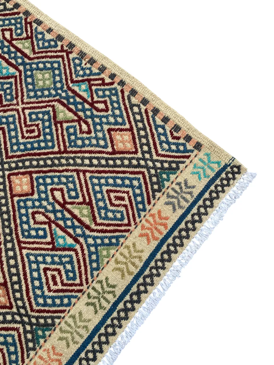 3x5 Multicolor Caucasian Soumak Flatweave Area Rug photo 209.0