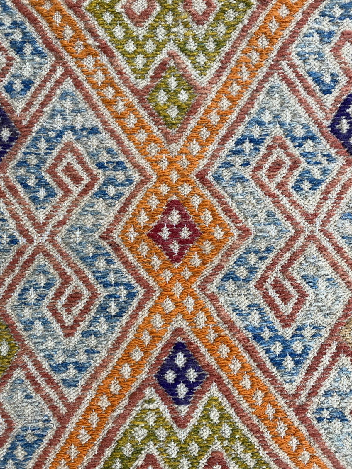 2x3 Colourful Afghan Soumak Boho Rug photo vinterior