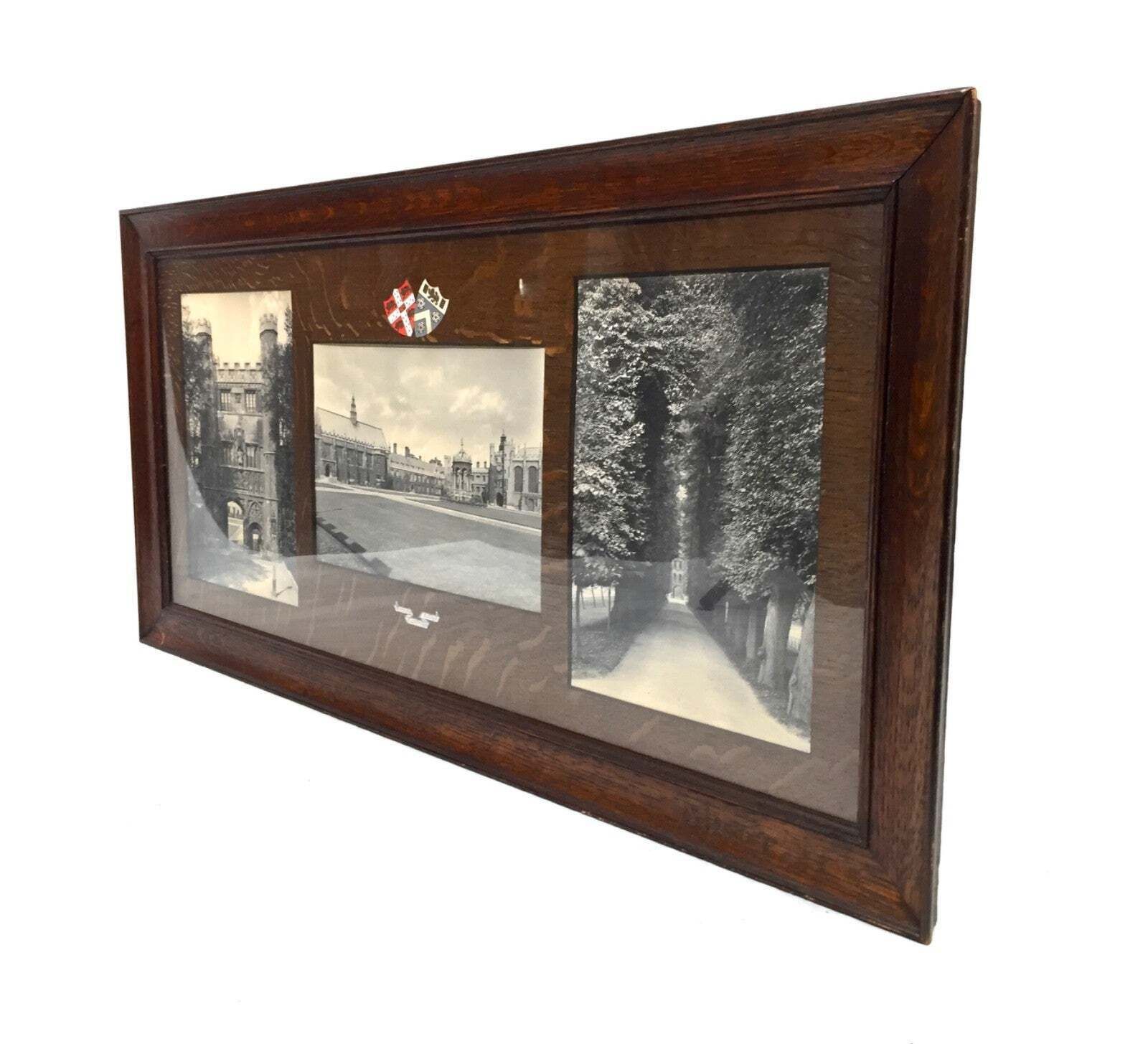 Antique Cambridge Trinity College Presentation Picture / Framed James Rossiter photo for sale
