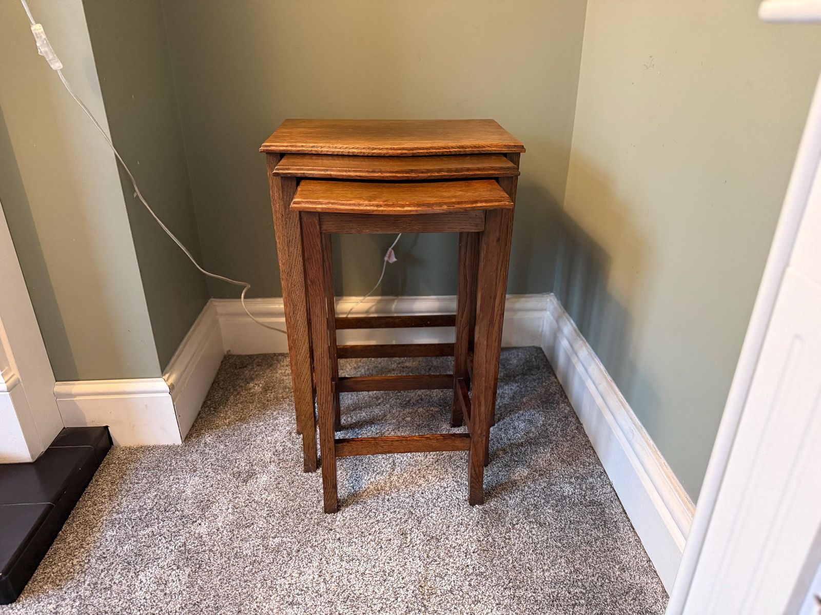 Antique Vintage Nest Of Tables, Plant Stand, Side Table, Coffee Table, Occasional Table photo buy