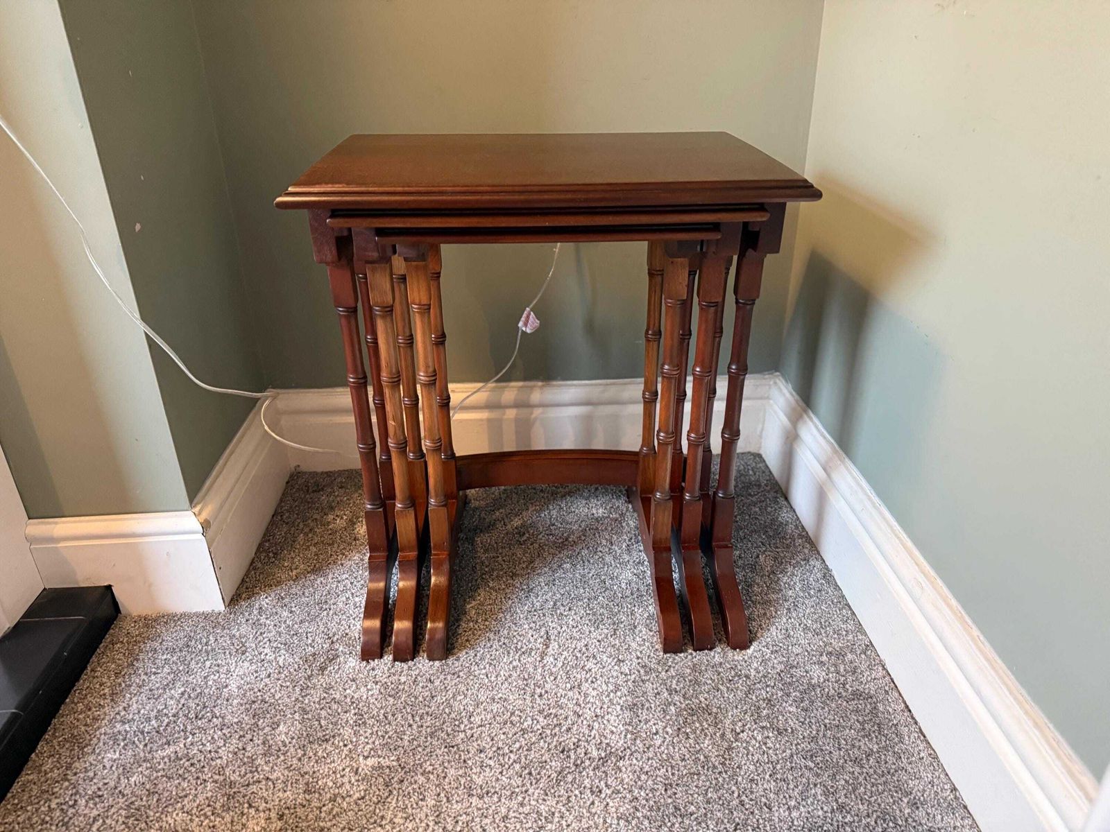 Antique Vintage Nest Of Tables, Plant Stand, Side Table, Coffee Table, Occasional Table photo 150.0