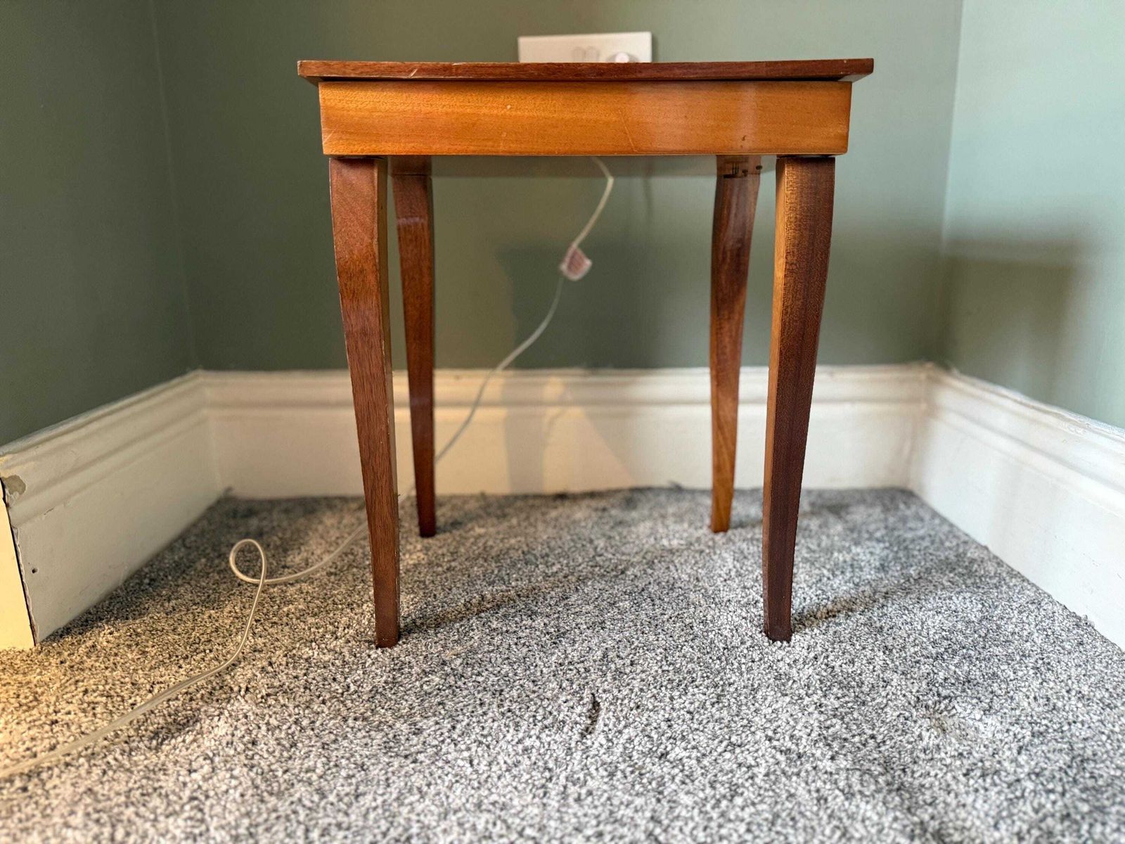 Musical Marquetry Side Table, Sewing Table,Plant Stand, Occasional Table photo 50.0