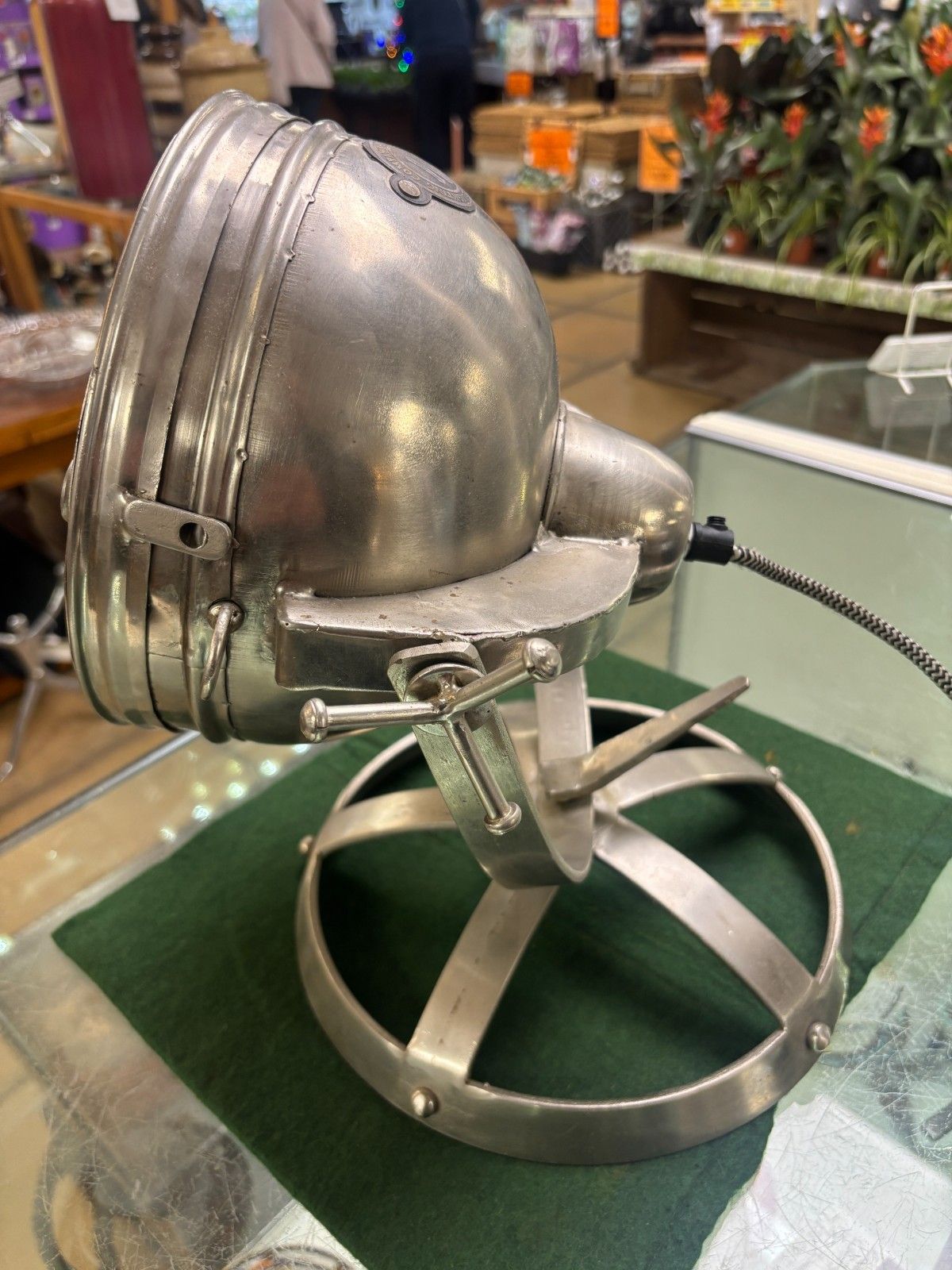 1990's Noble Lighting Company Stainless Steel Spotlight Lamp photo furniture