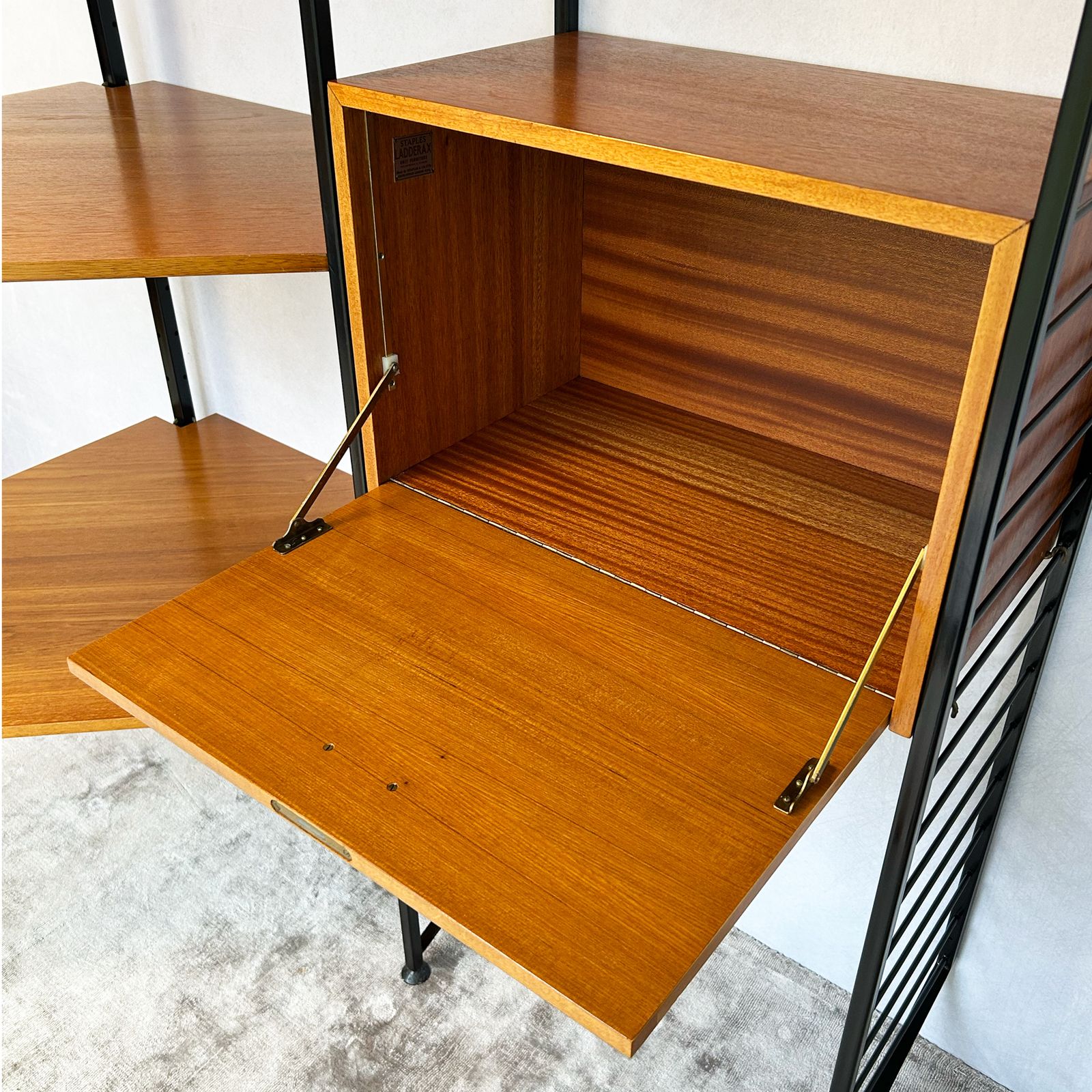 Ladderax Corner Shelving System By Robert Heal For Staples photo vintage