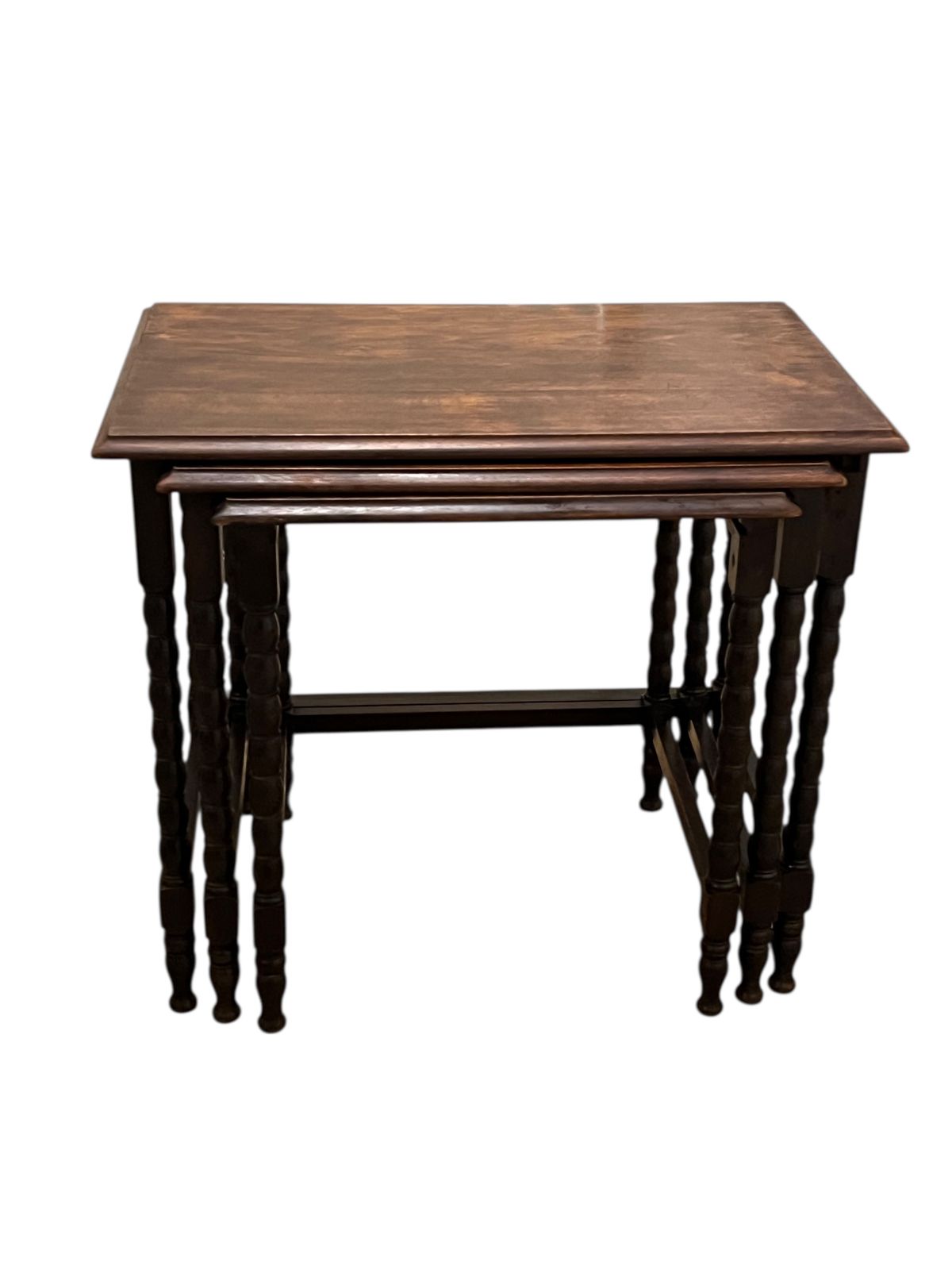 Antique Oak Ebonised Nest Of Tables photo furniture