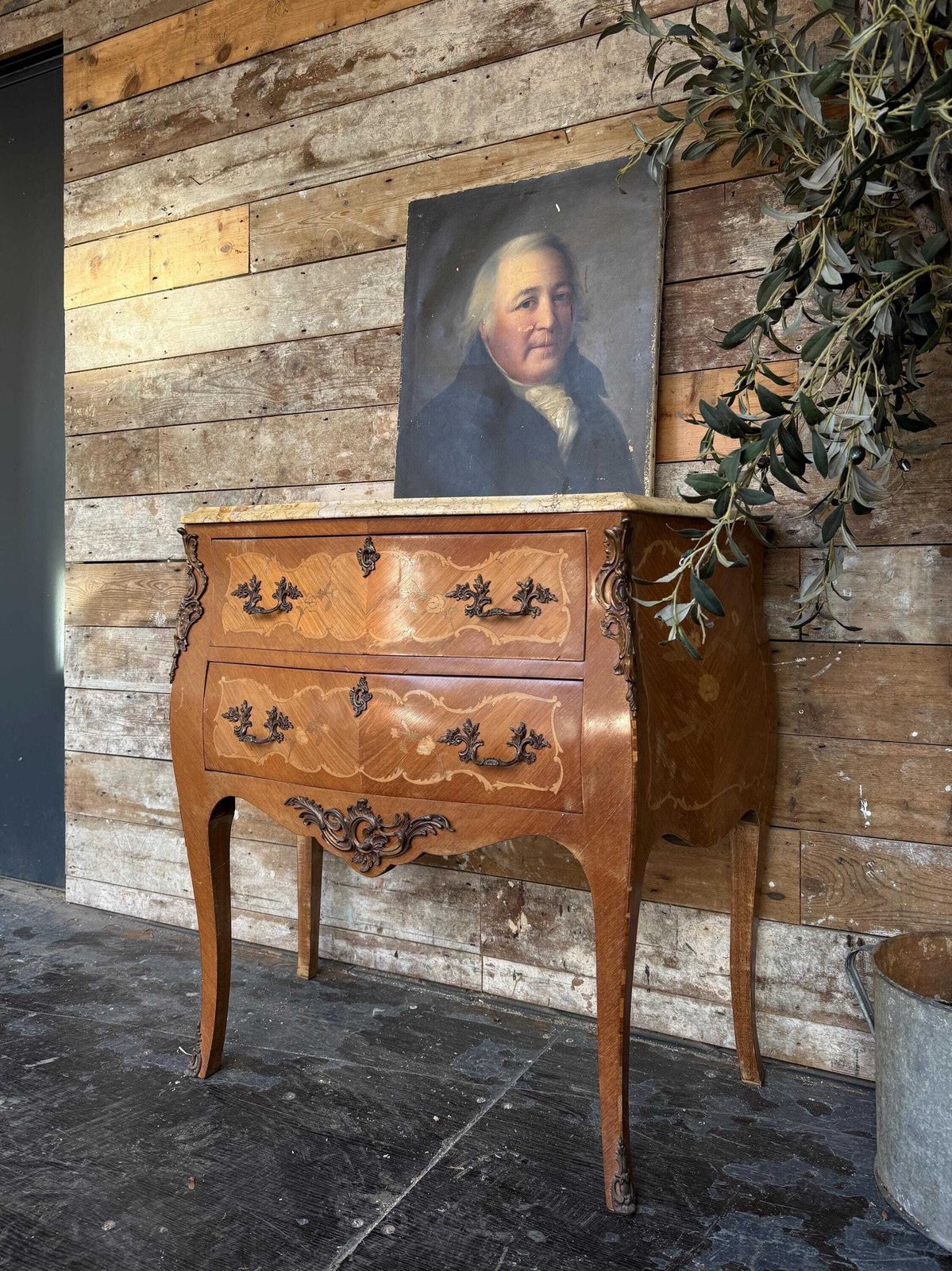 Louis XV Style Bombe Chest Of Drawers