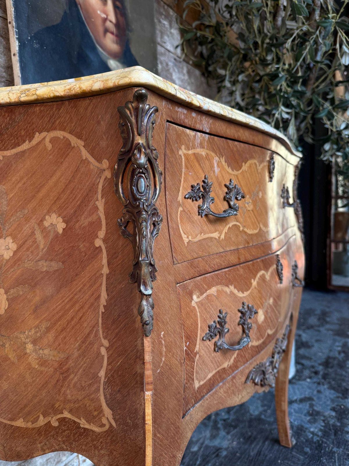 Louis XV Style Bombe Chest Of Drawers photo furniture