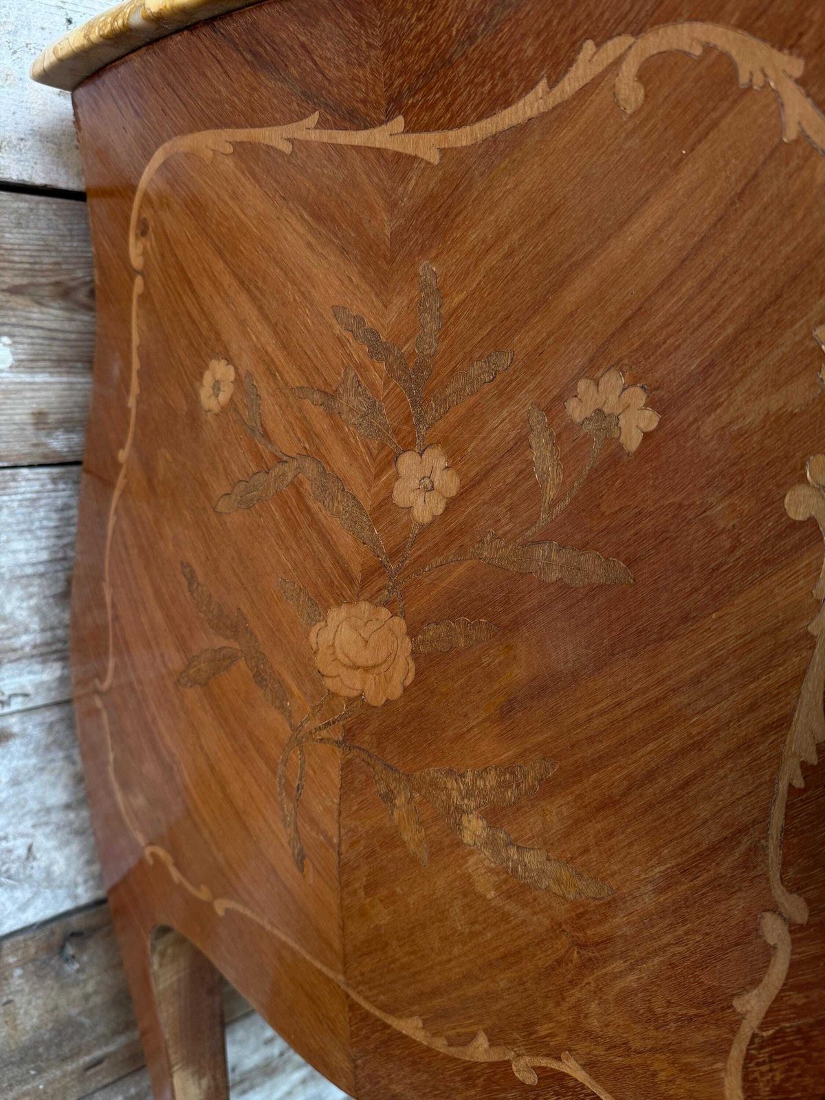 Louis XV Style Bombe Chest Of Drawers photo buy