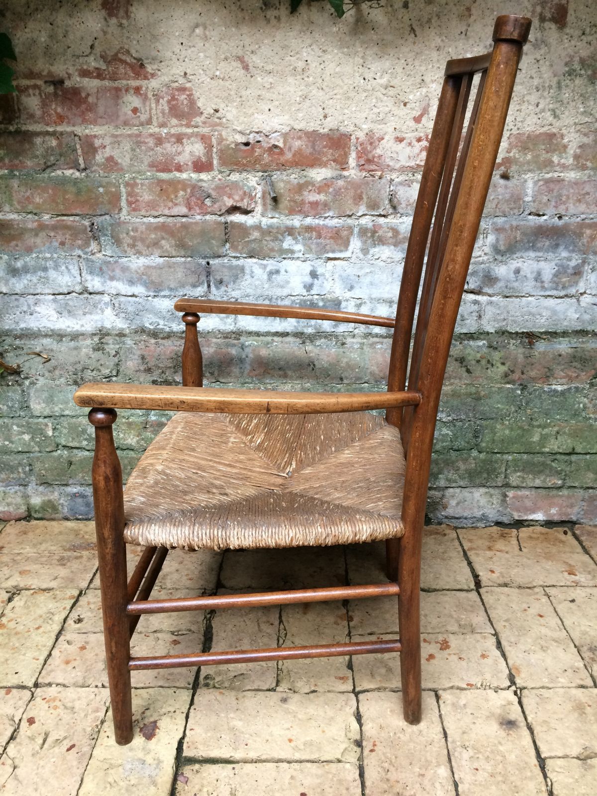 Arts And Crafts Rush Seated Armchair Morris And Co For Liberty photo for sale