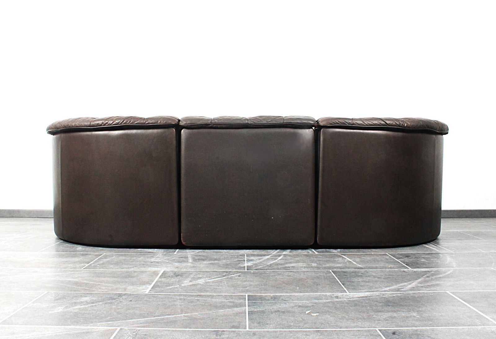 Beautiful De Sede Ds 11 Threeseater In Chocolate Brown Leather photo vintage