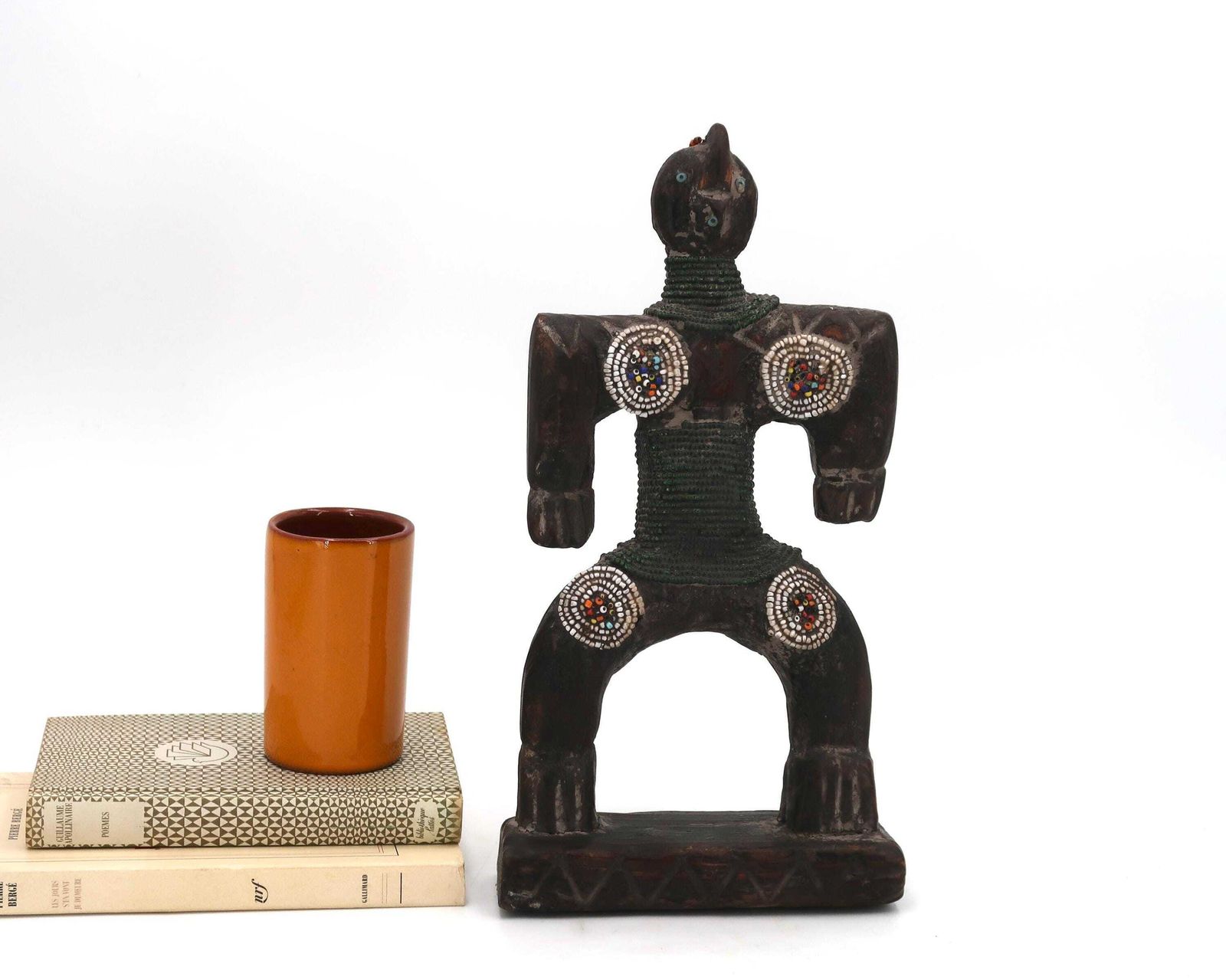 Wooden African Sculpture, Namji Fertility Doll From Cameroon, 1980s / Africa, Totem, Statue, Boho Chic, Folk, Tribal, Home Decor, Art photo furniture
