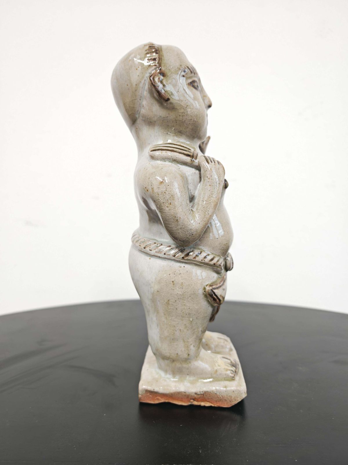 Chinese Unusual Song Dynasty Style Cizhou Pottery Figure, 18th Century photo vintage