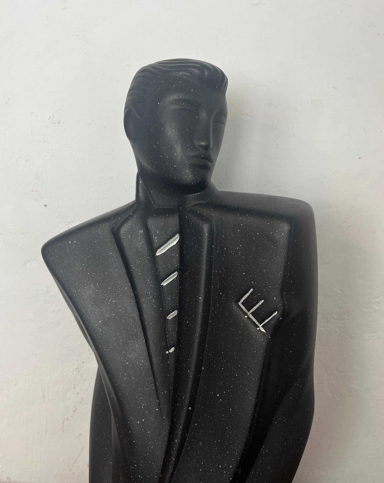 Vintage Retro Gentleman Postmodern Figure, Art Deco, Memphis Style Sculpture, Lindsey B Balkwill Style, London Designer photo buy