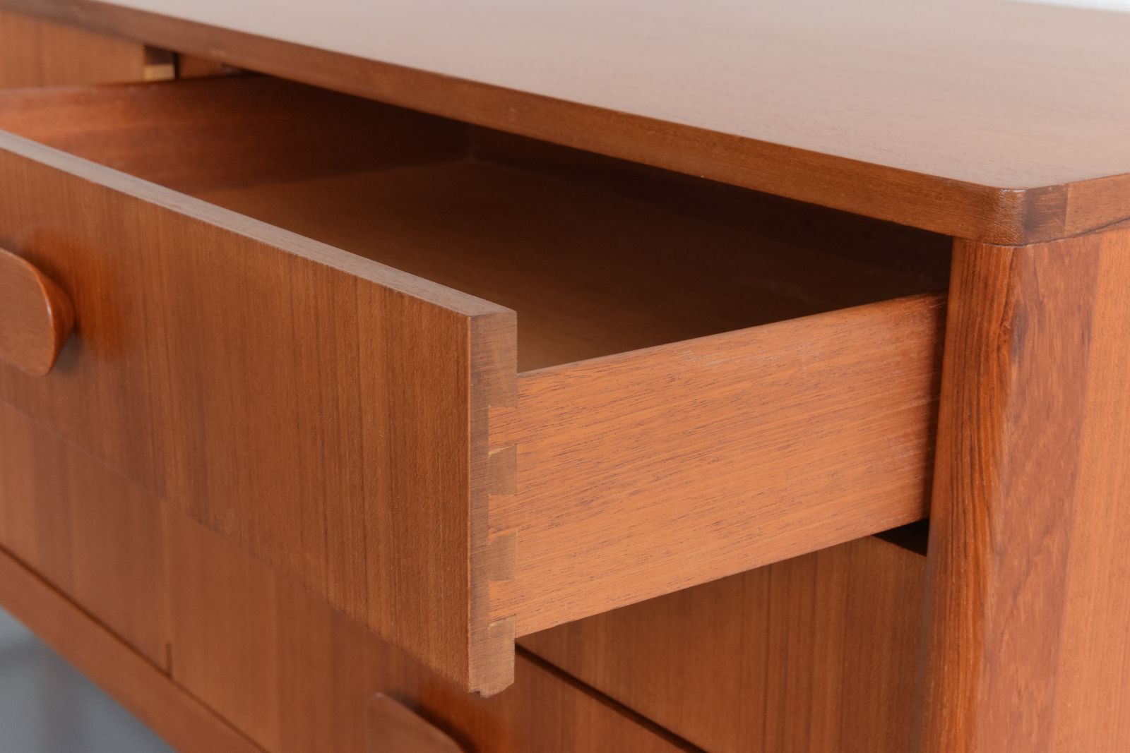 Vintage Tall Teak Sideboard, 1970s photo for sale
