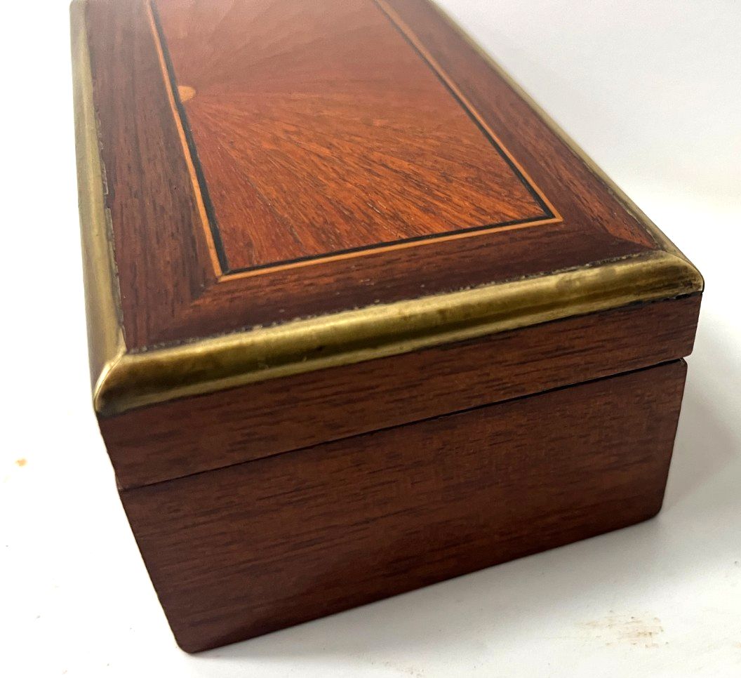 Napoleon Mahogany Jewelry Box 20th Century photo Home Decor