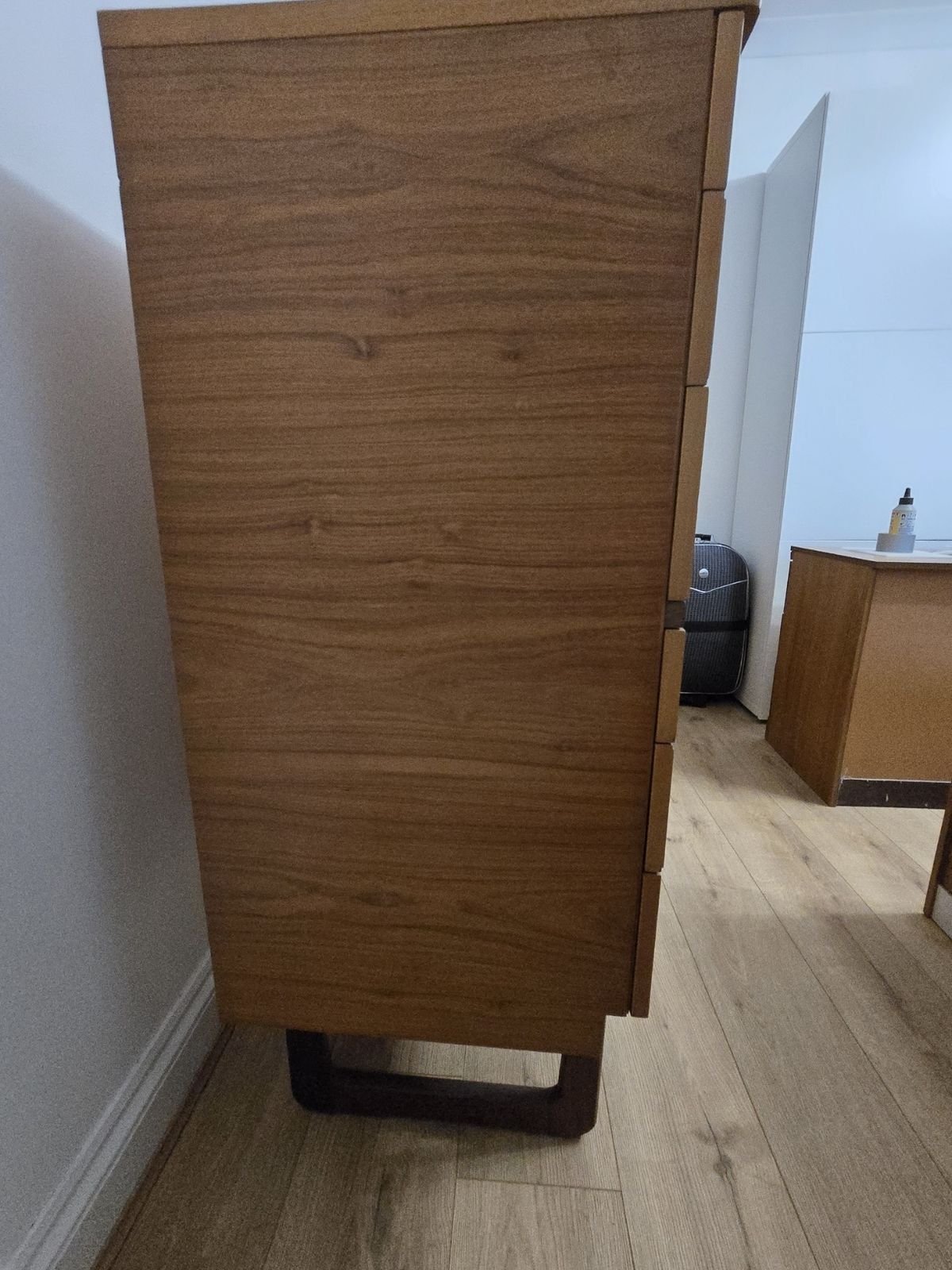 Uniflex Gunther Hoffstead Walnut Chest Of Drawers / Tallboy. Retro Mid Century G Plan photo for sale